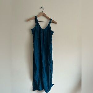 Elegant Teal Sleeveless Dress (maternity)